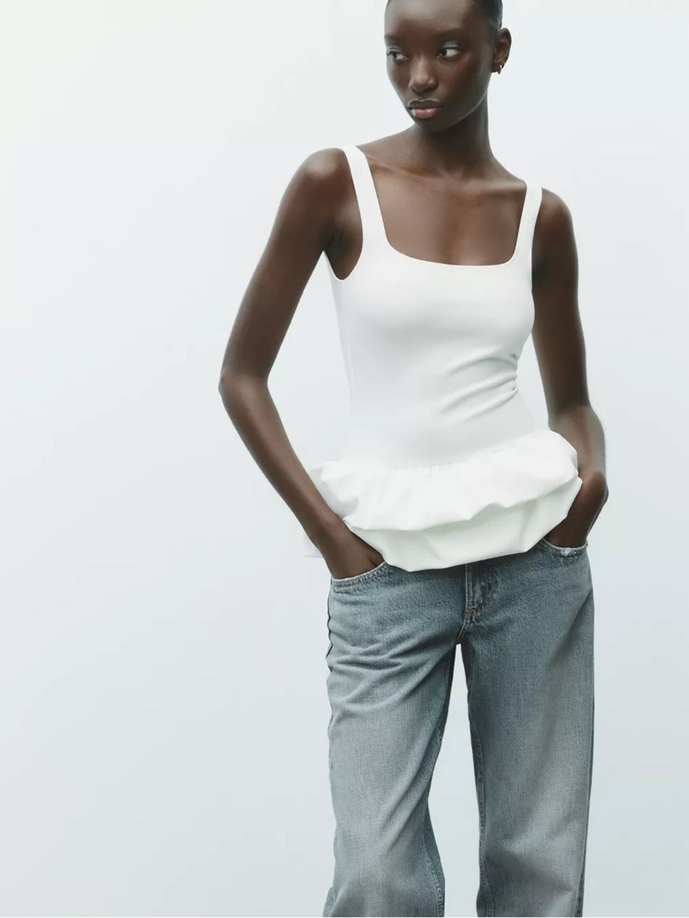 Zara puff sleeve top